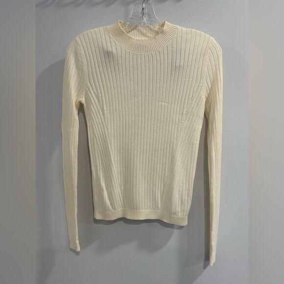 Garage Cream Ribbed Sweater - Picture 6 of 8